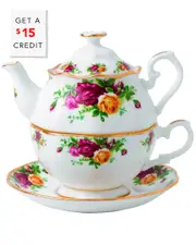 Royal Albert Old Country Roses Tea For One with $15 Credit