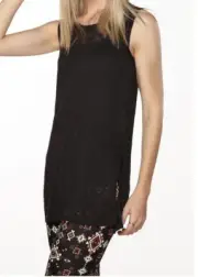 NEW SUPRE SIDE SPLIT IMPRESSION TANK BLACK SIZE M