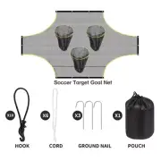 Soccer Shots Targets Net with Scoring Zones Training Net Soccer Targets Sheet