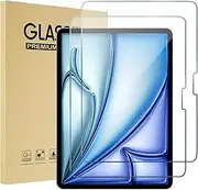 ProCase 2 Pack Screen Protector for iPad Air 11 Inch (M3) 2025/ (M2) 2024, Tempered Glass Film Guard for iPad Air 7th/6th Generation Accessories -Clear