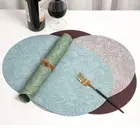 Anti Slip Dining Table Place Mats Oval Coaster Table Protective Pads Hotel
