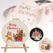 Christmas Embroidery Kit Christmas Present Handmade Embroidery Beginner Kit
