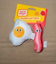 Oscsr Mayer Egg And Bacon PLUSH CAT TOYS NEW