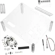 POPETPOP 1Set Transparent Open Frame Computer Case DIY Chassis Bracket for Easy to Install Durable Design for Testing Components and Versatile