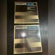 Set of 2 Maxell UD 35-90 Sound Recording Tape For Mastering Use NEW