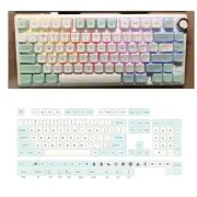 Scratch Resistant 137 Key PBT XDA Keycaps Ice Mint for Programmers and Gamers