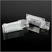 HUVNEXA 2Pcs Interior Footwell Light, for Skoda, for Superb 2008-2020 For Rapid 2012-2020 Car Number Plate Light