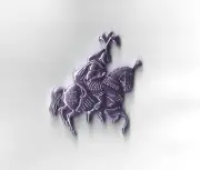 KREWE OF HERMES 2020 LAVENDAR RIDING LIEUTENANT HORSEMAN CUTOUT DOUBLOON -HTF