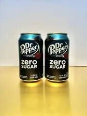 〽️New Limited Edition Dr Pepper Zero Sugar Cherry Flavored Soda (2 Cans)