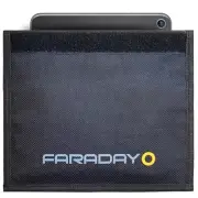 JACKET Forensic Faraday Cell Phone Bag (4″ x 7.5″) Blocks GPS, Wifi, Cell