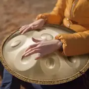Handpan Drum 22 in 10 Notes D Minor Hand Drum Instrument with Mallet