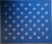 50 Star Large Stencil Template Airbrush Paint 8 1/4" x 9 3/4" (Stars 3/4")