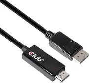 Club 3D CAC-1082 DisplayPort 1.4 to HDMI 2.0B HDR Cable, Male-Male 2 Meter/6.56 Feet