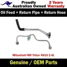 Genuine Turbo Oil Feed, Return Pipe & Return Hose For Mitsubishi MN Triton 2.5L