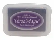 Tsukineko VERSAMAGIC Embossing Versa INK PAD Stamping Chalk 55 purple hydrangea