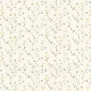 Dolls House Tiny Blue And Yellow Trailing Meadow Flower Wallpaper