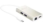 j5create USB Type-C Multi-Adapter with Power Delivery HDMI / Gigabit Ethernet / USB3.0 HUB JCA374