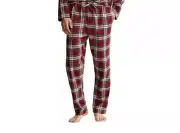 Polo Ralph Lauren Mens Plaid Flannel Pajama Pants Bennington Plaid Red-XL