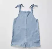 Girls size 10 Chambray soft blue denim playsuit jumpsuit jump play suit NEW 6810