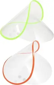 [Ipetboom] 2pcs Raincoat Hat Shield Rain Poncho Face Protector Cap Brim Raincoat Hat Brim Rain Protection