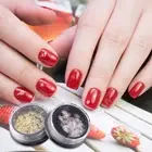 2 Pcs Christmas Nail Sequins Glitter Fingernail Stickers Rhinestones Craft