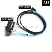 New Mini SAS 36P SFF-8087 to 4 SFF-8482 Connectors With SATA Power Port Cable 1M