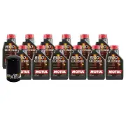 12L Motul 8100 ECO-CLEAN 0W-30 Wix XP Filter Motor Oil Change Kit API SN
