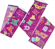 EXQUIMEUBLE 1 Pair Front Door Decor for Carnival Decoration for Home Mardi Gras Decorations Front Door Decorations Flag Couplet Decoration Home Decoration Decorate Couplets Decor Home+decor