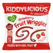 Kiddylicious Strawberry Fruit Wriggles 12g