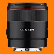 Samyang AF 75mm F1.8 FE Lens for Sony E - Brand New