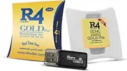 2025 R4 SDHC Gold Pro Card Dual Core Revolution Cartridge + USB Adapter & 16GB MicroSD TF Card KIT, for New 2DS/3DS/LL/XL NDSL NDSI, 270 & 742 in 1 Preloaded
