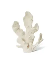 E Style 34cm Resin Coral Elkhorn Sculpture Home/Office Decor Ornament White