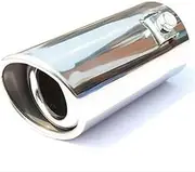 Exhaust Tip Cover Trims For A6 C7 Tailpipes Exhaust Pipe Tip Car Auto Muffler Steel Stainless Trim Tail Tube. Car Exhaust Muffler Pipe