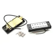 6 String Electric Guitar Humbucker Black Frame Double Coil Neck & Bridge Pickup