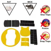 Mouse Trap Flip Bucket Lid Mouse Rat Trap with Ladder Catch Trap Reusable