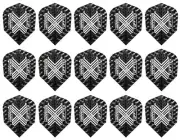 5 New Sets Harrows Tufftex Standard Dart Flights - Ships w/ Tracking - White