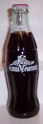 Coca-Cola Florida Panthers 1996 NHL Eastern Conference Champs Hockey Coke Bottle