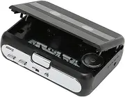 Bewinner Cassette Players, Portable Bluetooth 5.0 Headphone Cassette Player Stereo Cassette with Auto Reverse Function FM Radio Function](Black)