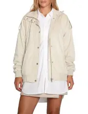 [Belle & Bloom] Most Wanted Suede Bomber Jacket in Cream