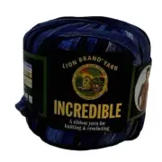 NEW Lion Brand Yarn INCREDIBLE BLUE SHADES 202 1-Ball Shape 100% Nylon 110 Yard