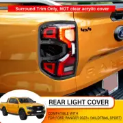 Tail Light Covers Trim Guard For Ford Ranger Next Gen Wildtrak Sport 2022-2024 (for: Ford)