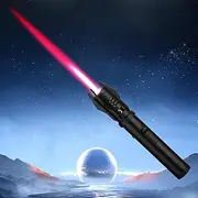 Metal Gas Lighter, Windproof High Temperature Spitfire Household Kitchen Torch Lighter Refillable Outdoor Impact Lighter Inflatable Adjustable Flame and Refillbale for Outdoor BBQ Kitchen (Black)