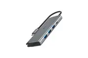 Cygnett CY3318HUBC3 Unite TravelMate USB-C Hub Black, 100W USB-C PD Pass-through Port, 3x US