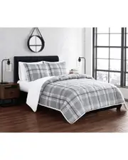 Cannon Cozy Teddy Plaid B Comforter Set