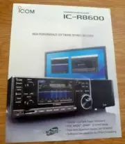 ICOM IC-R8600 Receiver company Brochure color with features and Specs ICR8600