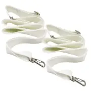 Adjustable Tennis Net Center Strap White Divider with Stainless Steel Buckle