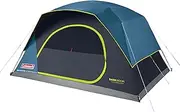 Coleman Skydome 4, Large 4 Person Tent, Dark Room Technology for a Darker and Cooler Cabin, Faster Assembly, Fully Integrated Floor, 100% Waterproof
