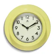 Yellow Retro Escape 9.75 inch Quartz Movement Wall Clock