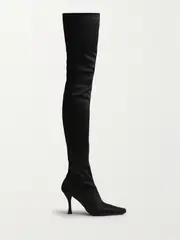 [Proenza Schouler] Proenza Schouler - Trap Stretch-satin Over-the-knee Boots - Black - IT36 IT 36 Black