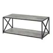 Convenience Concepts Coffee Table 17"x17"x42" Rectangle Particle Board w/Shelf